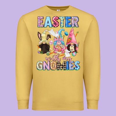 Easter With My Gnomies  Easter Day Premium Sweatshirt Designed By Cowgirlartshop