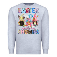Heather Grey Easter with my gnomies  Easter Day Premium Sweatshirt - CowGirlArtShop
