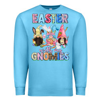 Ocean Blue Easter with my gnomies  Easter Day Premium Sweatshirt - CowGirlArtShop