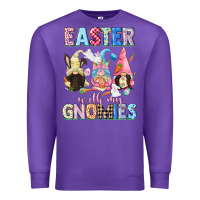 Purple Easter with my gnomies  Easter Day Premium Sweatshirt - CowGirlArtShop