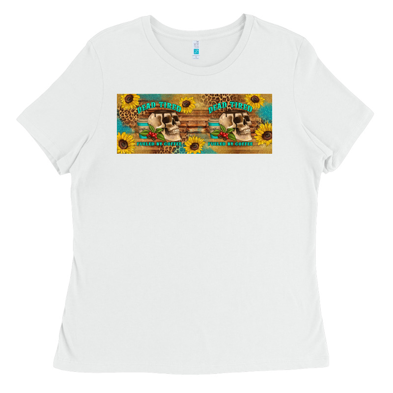 Dead Tired Fueled By Coffee  Mug 11 Oz Ladies Tee by Artiststas | Teevron