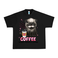 Black coffee because murder is wrong grumpy cat Urban Heavy Tee - JahusDesignShop