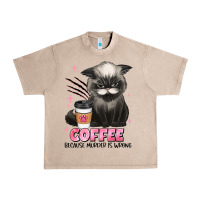 French Oak coffee because murder is wrong grumpy cat Urban Heavy Tee - JahusDesignShop