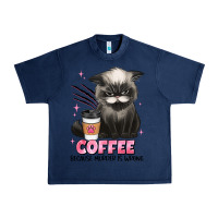 Navy coffee because murder is wrong grumpy cat Urban Heavy Tee - JahusDesignShop
