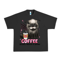 Pigment Black coffee because murder is wrong grumpy cat Urban Heavy Tee - JahusDesignShop