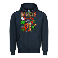 Navy santa's favorite pt Zipper Hoodie - texasbilliewilder
