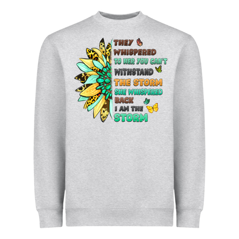 Inspirational Flower And Quote Design Heavyweight Sweatshirt by LillyAllenDesigns | Teevron