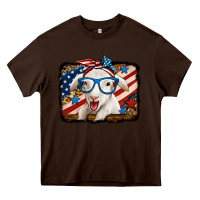 Chocolate Brown 4th of july baby sheep Heavy Core Tee - Jasminsmagicworld