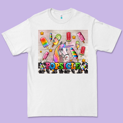 Popsicle's And Unicorn Premium Tee Designed By Adodesignshop