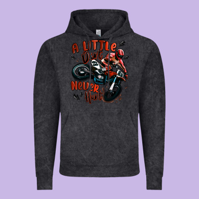 A Little Dirt Never Hurt Dirt Bike Vintage Hoodie Designed By Maliassmallbusiness