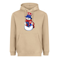 Mushroom Patriotic snowman 4th of july Heavyweight Hoodie - HowdyJamesFarm