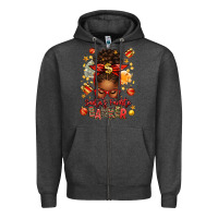 Charcoal Heather santa favorite banker afro messy bun Zipper Hoodie - texasbilliewilder