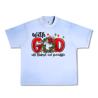 Grape Ice with god all things are possible Urban Heavy Tee - MaliasSmallBusiness