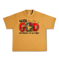Peanut Butter with god all things are possible Urban Heavy Tee - MaliasSmallBusiness