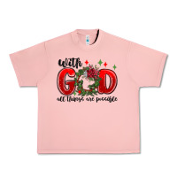 Salmon with god all things are possible Urban Heavy Tee - MaliasSmallBusiness