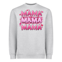 Heather Grey mama mama mama valentine's day Heavyweight Sweatshirt - LillyAllenDesigns
