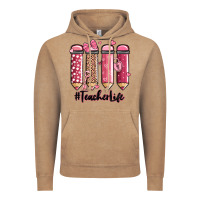 Vintage Coffee valentine's day teacher life pencils Vintage Hoodie - MaliasSmallBusiness
