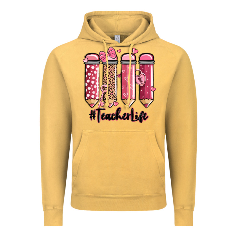 Valentine's Day Teacher Life Pencils Vintage Hoodie by MaliasSmallBusiness | Teevron