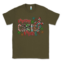 Army Green Merry Christmas Classic Tee - CowhideDigitalArt