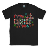 Black Merry Christmas Classic Tee - CowhideDigitalArt