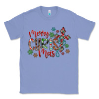 Colony Blue Merry Christmas Classic Tee - CowhideDigitalArt