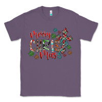Lavender Merry Christmas Classic Tee - CowhideDigitalArt