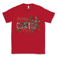 Red Merry Christmas Classic Tee - CowhideDigitalArt