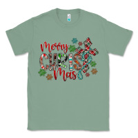 Sage Merry Christmas Classic Tee - CowhideDigitalArt