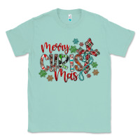 Seafoam Merry Christmas Classic Tee - CowhideDigitalArt