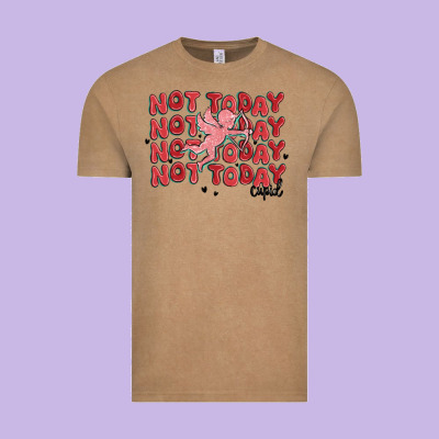 Not Today Cupid Vintage Tee Designed By Maliassmallbusiness