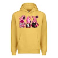 Antique Gold breast cancer gnomes Premium Hoodie - CowGirlArtShop