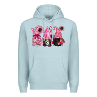 Blue Mist breast cancer gnomes Premium Hoodie - CowGirlArtShop