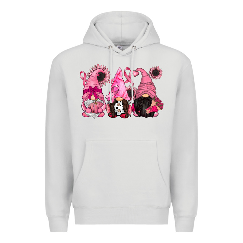 Breast Cancer Gnomes Premium Hoodie by CowGirlArtShop | Teevron