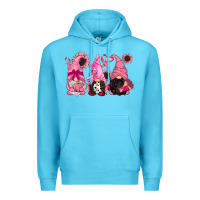 Ocean Blue breast cancer gnomes Premium Hoodie - CowGirlArtShop
