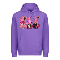 Purple breast cancer gnomes Premium Hoodie - CowGirlArtShop