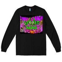 Black spooky mama tumbler Long Sleeve Tee - BundleAndBundleShop