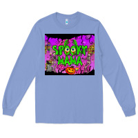 Colony Blue spooky mama tumbler Long Sleeve Tee - BundleAndBundleShop