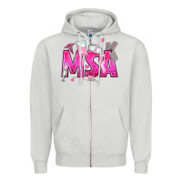 Dove Grey breast cancer msa medical support assistant Zipper Hoodie - texasbilliewilder