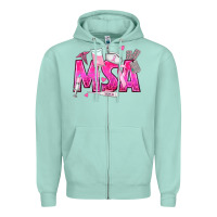 Seafoam breast cancer msa medical support assistant Zipper Hoodie - texasbilliewilder