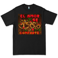 Black el amor se comparte with churros Premium Tee - AdoDesignShop