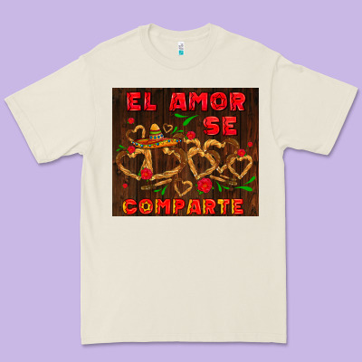 El Amor Se Comparte With Churros Premium Tee Designed By Adodesignshop
