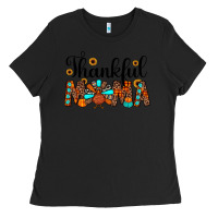 Black thankful mama Ladies Tee - JahusDesignShop
