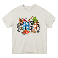Cream chef Heavy Core Tee - AdoDesignShop