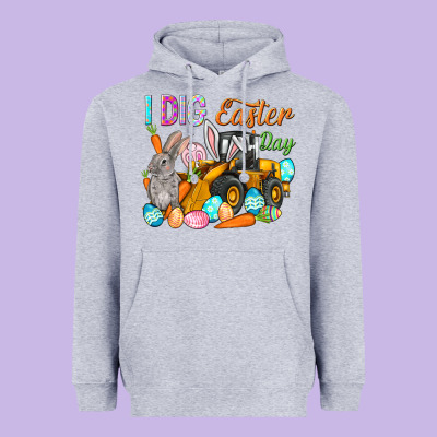 I Dig Easter Day Heavyweight Hoodie Designed By Howdyjamesfarm