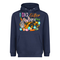 Navy I dig Easter Day Heavyweight Hoodie - HowdyJamesFarm