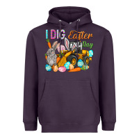 Plum I dig Easter Day Heavyweight Hoodie - HowdyJamesFarm