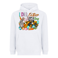White I dig Easter Day Heavyweight Hoodie - HowdyJamesFarm