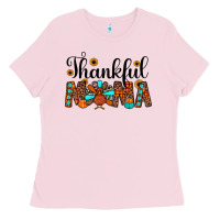 Bubblegum Pink thankful mama Ladies Tee - JahusDesignShop