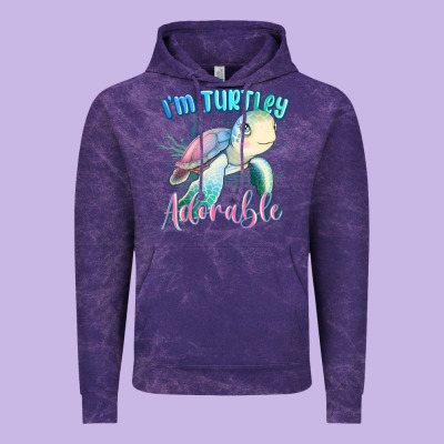 Im Turtley Adorable Turtle Vintage Hoodie Designed By Maliassmallbusiness