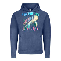 Vintage Denim im turtley adorable turtle Vintage Hoodie - MaliasSmallBusiness